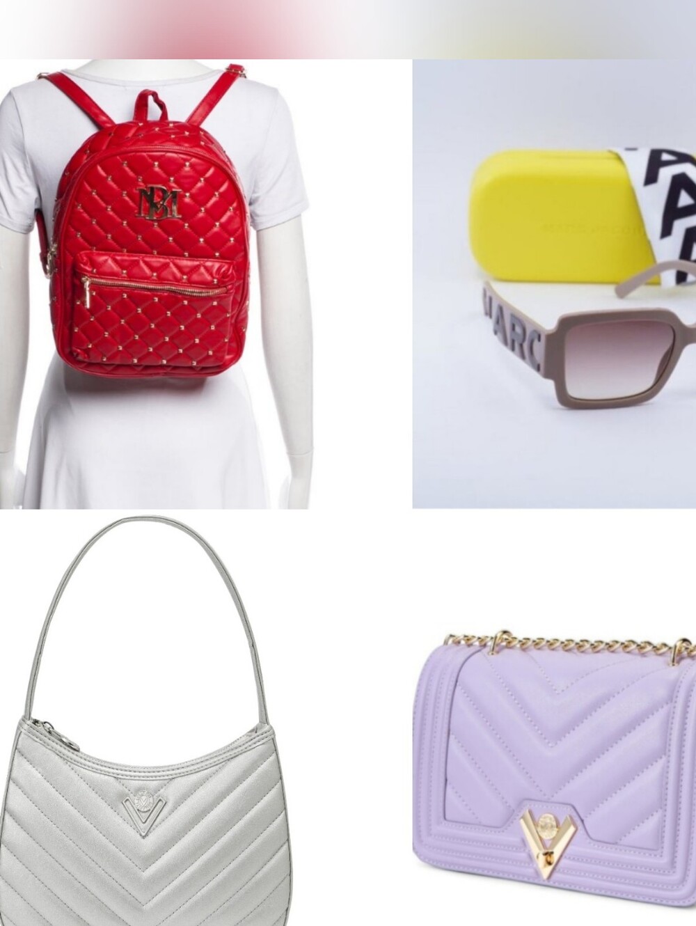 Marc Jacobs Sunglasses, 2 Valentino Orlandi Purse and a Mischka Badgley backpack